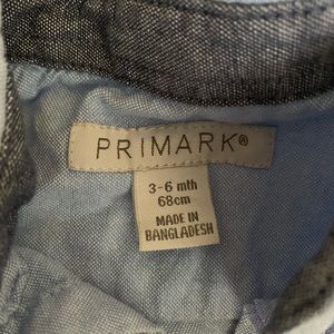 3-6 months jeans and button down shirt